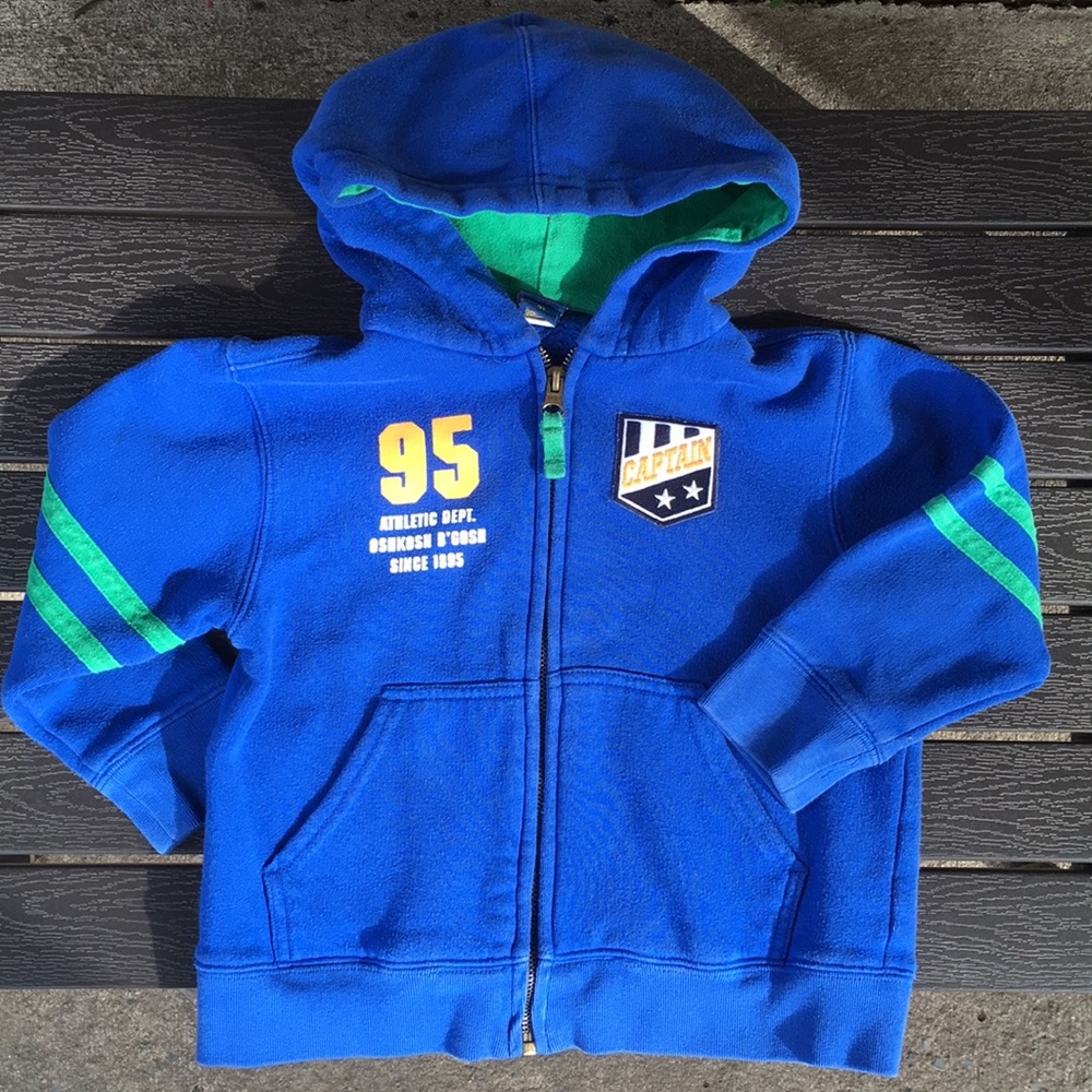 3T Osh Kosh zip hooded sweatshirt NICE!